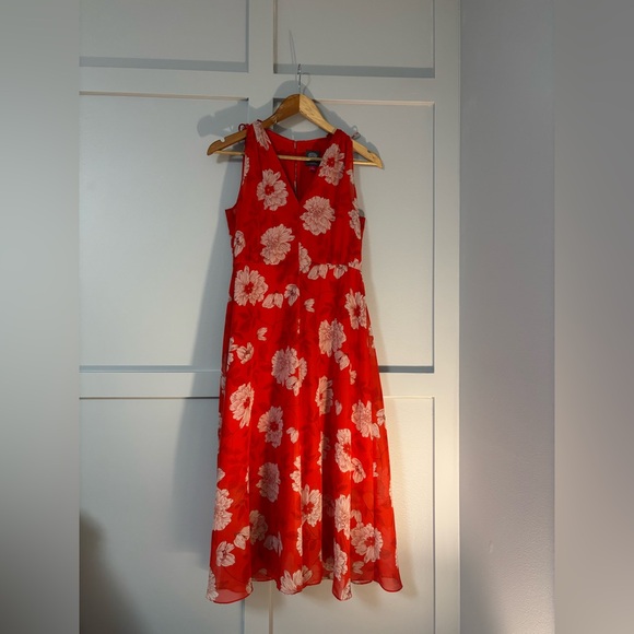 🖤 Vince Camuto Floral Midi Dress - Picture 3 of 14